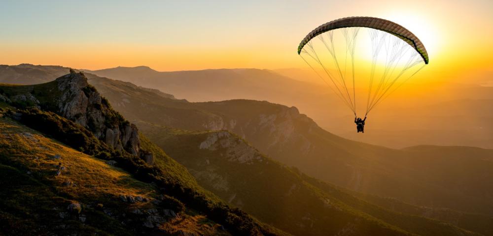 Parapente près de Bagnères-de-Luchon